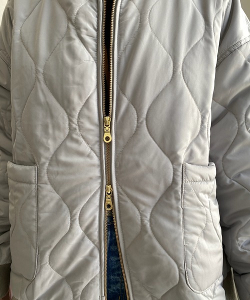 DouDou（ドゥドゥ）の「【一部WEB限定カラー】キルティングMA1（MA-1・レディース・グレー/ホワイト系その他/ブラック/カーキ・FREE）」の17枚目の写真