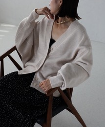 Bonjour Sagan（ボンジュールサガン）の「コクーンシルエットVネックカーディガン（カーディガン/ボレロ）」