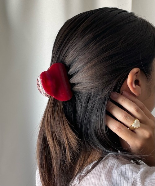 tone(トーン)の「【KuKuLu TOKYO】チェック ツートン バンスクリップ(バレッタ/ヘアクリップ・レディース・グリーン系その他/ベージュ系その他/レッド系その他/ブラウン系その他・FREE)」の10枚目の写真