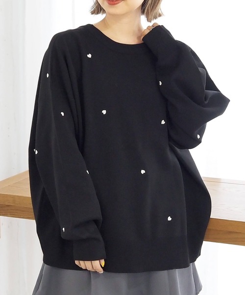 tiptop（ティップトップ）の「【2WAY着用可能】ハート刺繍前後2wayカーディガン（カーディガン/ボレロ・レディース・アイボリー/ブラック・FREE）」の19枚目の写真