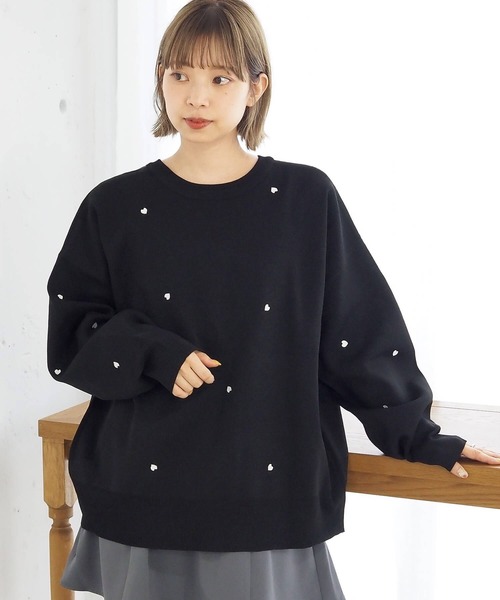 tiptop（ティップトップ）の「【2WAY着用可能】ハート刺繍前後2wayカーディガン（カーディガン/ボレロ・レディース・アイボリー/ブラック・FREE）」の20枚目の写真