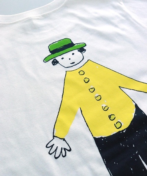 CASA PICONE(カーサピッコーネ)の「プリント長袖Tシャツ(ロンT)(Tシャツ/カットソー・レディース・ホワイト×ブルー/ホワイト×イエロー・S/M)」の12枚目の写真