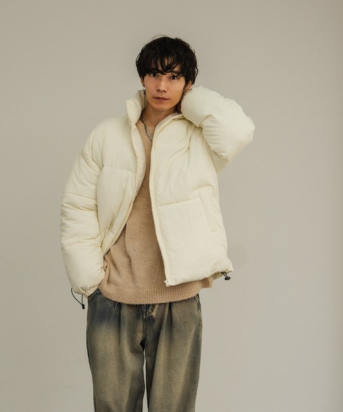 nullus 23aw hollowed placket ダウンジャケット セール】【NULL】エコダウン パデッドジャケット（ダウンジャケット