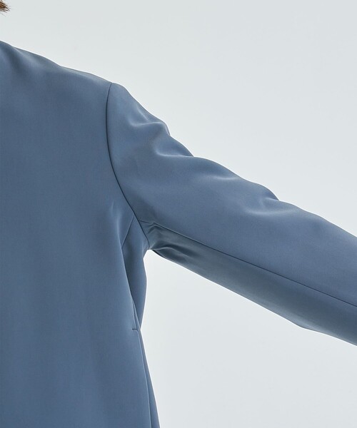 STUDIOUS（ステュディオス）の「Double Core ジップブルゾン（ブルゾン・メンズ・ライトブルーグレー/アイボリー/ブラック・1/2/3）」の9枚目の写真