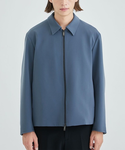 STUDIOUS（ステュディオス）の「Double Core ジップブルゾン（ブルゾン・メンズ・ライトブルーグレー/アイボリー/ブラック・1/2/3）」の5枚目の写真