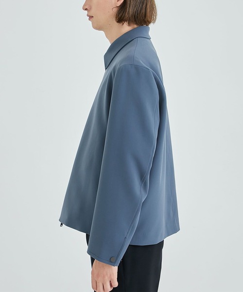 STUDIOUS（ステュディオス）の「Double Core ジップブルゾン（ブルゾン・メンズ・ライトブルーグレー/アイボリー/ブラック・1/2/3）」の6枚目の写真