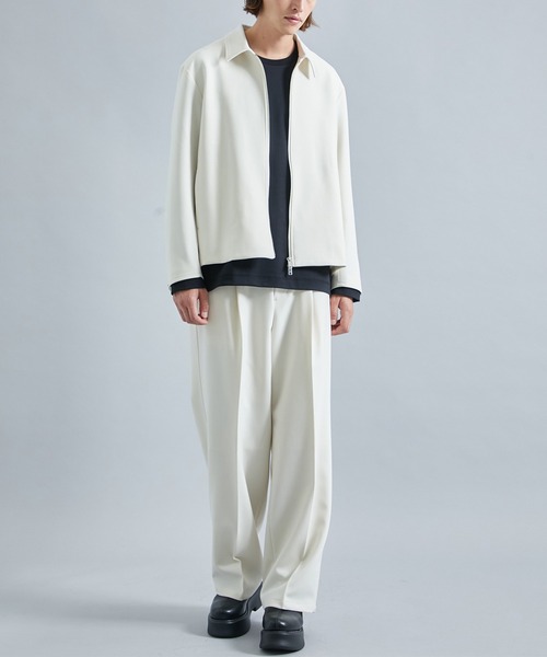 STUDIOUS（ステュディオス）の「Double Core ジップブルゾン（ブルゾン・メンズ・ライトブルーグレー/アイボリー/ブラック・1/2/3）」の15枚目の写真