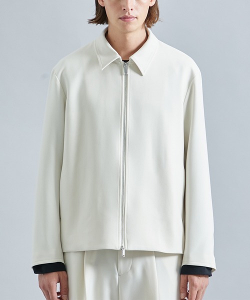 STUDIOUS（ステュディオス）の「Double Core ジップブルゾン（ブルゾン・メンズ・ライトブルーグレー/アイボリー/ブラック・1/2/3）」の16枚目の写真
