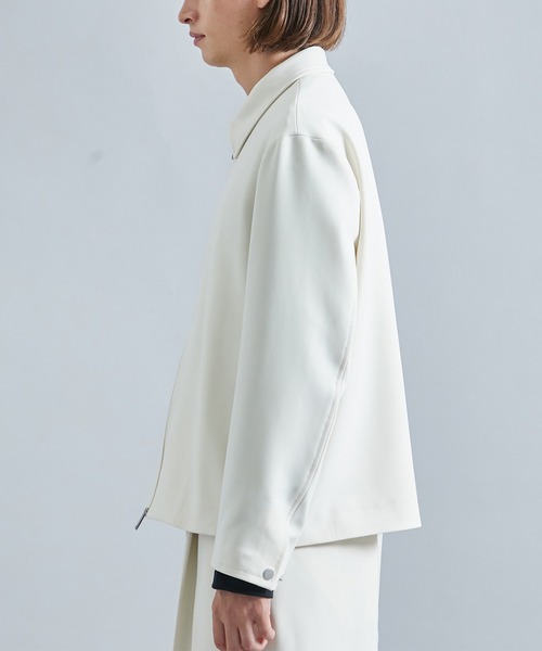 STUDIOUS（ステュディオス）の「Double Core ジップブルゾン（ブルゾン・メンズ・ライトブルーグレー/アイボリー/ブラック・1/2/3）」の17枚目の写真