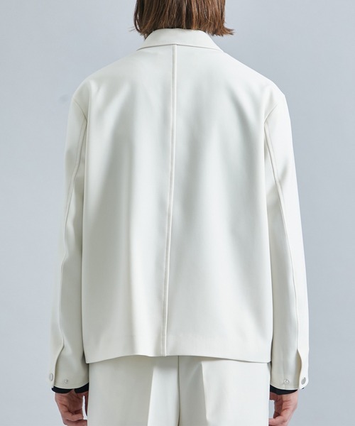 STUDIOUS（ステュディオス）の「Double Core ジップブルゾン（ブルゾン・メンズ・ライトブルーグレー/アイボリー/ブラック・1/2/3）」の18枚目の写真