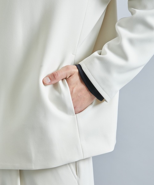 STUDIOUS（ステュディオス）の「Double Core ジップブルゾン（ブルゾン・メンズ・ライトブルーグレー/アイボリー/ブラック・1/2/3）」の20枚目の写真