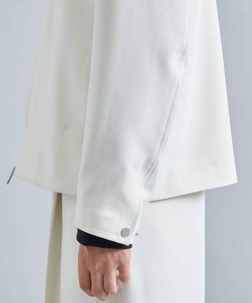 STUDIOUS（ステュディオス）の「Double Core ジップブルゾン（ブルゾン・メンズ・ライトブルーグレー/アイボリー/ブラック・1/2/3）」の21枚目の写真