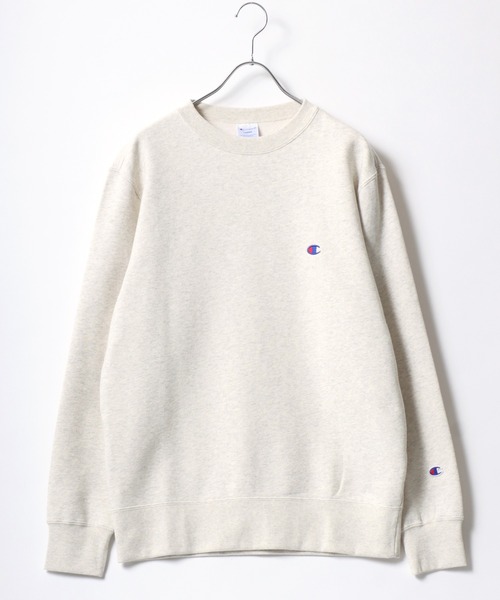 Champion(チャンピオン)の「Champion/チャンピオン 裏起毛 コットンUSA ワンポイントロゴ クルーネックスウェットトレーナー レディース メンズ(スウェット・メンズ・グレー/オートミール/ネイビー/ダークグリーン/ブラック/ダークグレー/オリーブ・XL/L/M)」の8枚目の写真