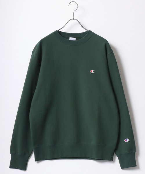 Champion(チャンピオン)の「Champion/チャンピオン 裏起毛 コットンUSA ワンポイントロゴ クルーネックスウェットトレーナー レディース メンズ(スウェット・メンズ・グレー/オートミール/ネイビー/ダークグリーン/ブラック/ダークグレー/オリーブ・XL/L/M)」の12枚目の写真