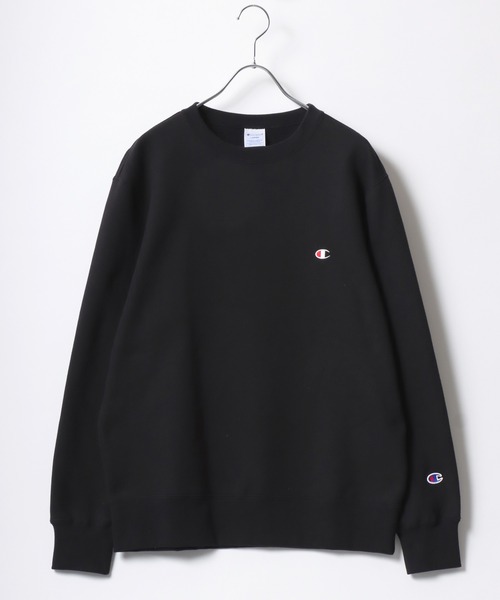 Champion(チャンピオン)の「Champion/チャンピオン 裏起毛 コットンUSA ワンポイントロゴ クルーネックスウェットトレーナー レディース メンズ(スウェット・メンズ・グレー/オートミール/ネイビー/ダークグリーン/ブラック/ダークグレー/オリーブ・XL/L/M)」の14枚目の写真