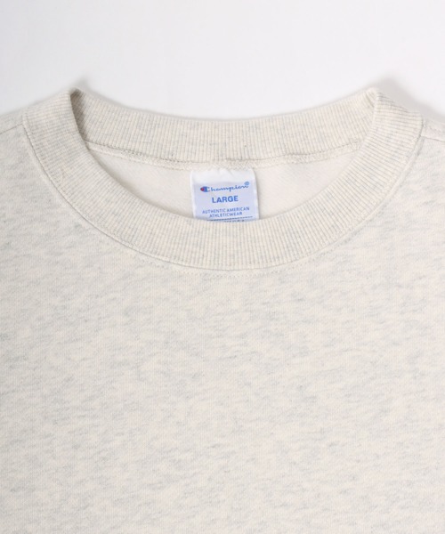 Champion(チャンピオン)の「Champion/チャンピオン 裏起毛 コットンUSA ワンポイントロゴ クルーネックスウェットトレーナー レディース メンズ(スウェット・メンズ・グレー/オートミール/ネイビー/ダークグリーン/ブラック/ダークグレー/オリーブ・XL/L/M)」の15枚目の写真