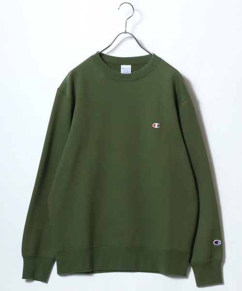 Champion(チャンピオン)の「Champion/チャンピオン 裏起毛 コットンUSA ワンポイントロゴ クルーネックスウェットトレーナー レディース メンズ(スウェット・メンズ・グレー/オートミール/ネイビー/ダークグリーン/ブラック/ダークグレー/オリーブ・XL/L/M)」の22枚目の写真
