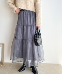 LOWRYS FARM | チュールティアードスカート 981449(スカート)