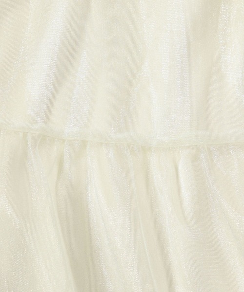 LOWRYS FARM（ローリーズファーム）の「チュールティアードスカート　981449（スカート・レディース・ブラック/ベージュ/グレー/アイボリー・FREE）」の17枚目の写真