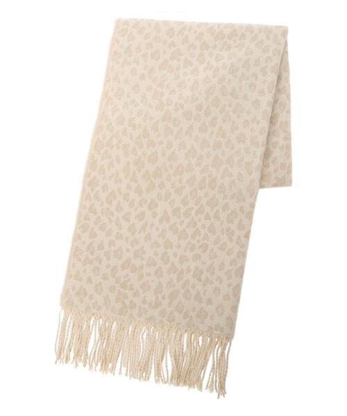Lugnoncure（ルノンキュール）の「レオパード柄ストール（ストール/ショール・レディース・ベージュ/グレー・F）」の5枚目の写真