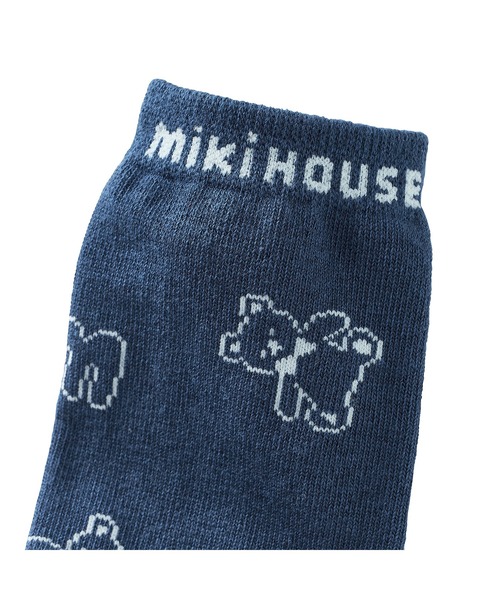 MIKI HOUSE（ミキハウス）の「ミキハウスベア 　親子ペアソックス（大人用）（ソックス/靴下・レディース・ネイビー・23-25cm/25/25-27CM）」の2枚目の写真