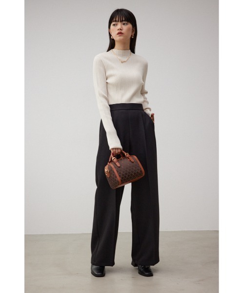 AZUL by moussy（アズールバイマウジー）の「イージーワイドパンツ（その他パンツ・レディース・ブラック/グレー・SMALL/MEDIUM）」の4枚目の写真