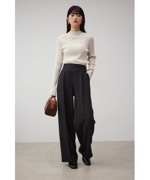 AZUL by moussy（アズールバイマウジー）の「イージーワイドパンツ（その他パンツ・レディース・ブラック/グレー・SMALL/MEDIUM）」の5枚目の写真