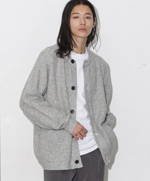 【WEB限定】モヘヤライク畦編みカーディガン