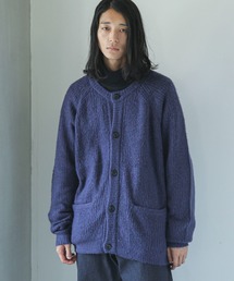 【WEB限定】モヘヤライク畦編みカーディガン