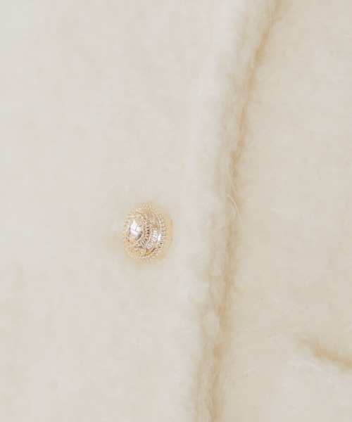 flower(フラワー)の「フラッフィ―ジャケット(ノーカラージャケット・レディース・アイボリー・FREE)」の20枚目の写真