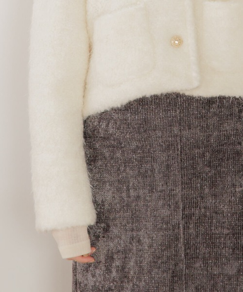 flower(フラワー)の「フラッフィ―ジャケット(ノーカラージャケット・レディース・アイボリー・FREE)」の21枚目の写真