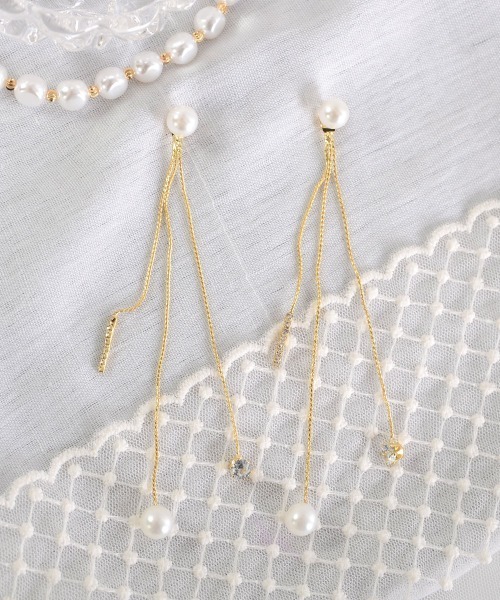 パールキャッチ2wayピアス