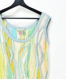 COOGI 爽やかカラー 3Dニット 美しい柄 90's ヴィンテージ XXL 90's COOGI 3D Knit Sweater S / クージー 3Dニット ウール
