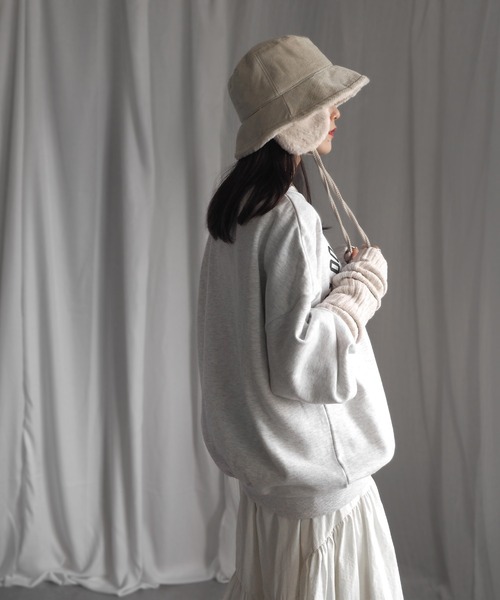 minia(ミニア)の「イヤーマフ付きファーバケハ(ハット・レディース・ブラック/アイボリー/ベージュ・FREE)」の6枚目の写真