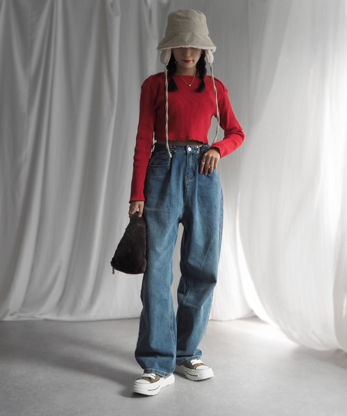 minia(ミニア)の「イヤーマフ付きファーバケハ(ハット・レディース・ブラック/アイボリー/ベージュ・FREE)」の9枚目の写真