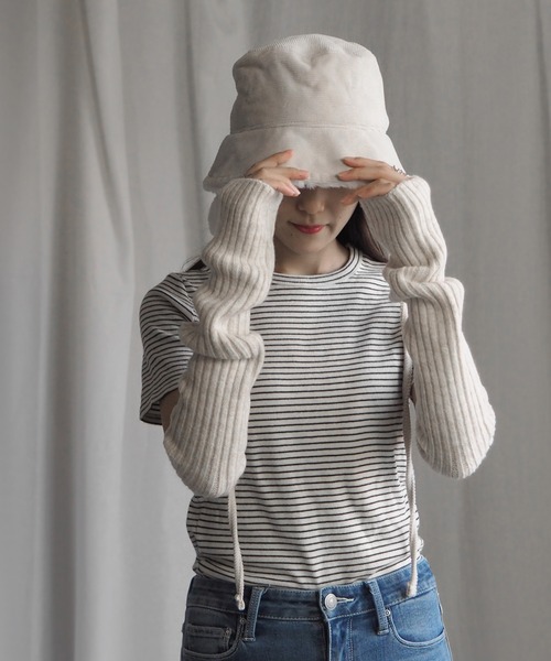 minia(ミニア)の「イヤーマフ付きファーバケハ(ハット・レディース・ブラック/アイボリー/ベージュ・FREE)」の22枚目の写真