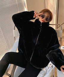 Ritzy | スタンドカラー ボアファーブルゾン(ブルゾン)