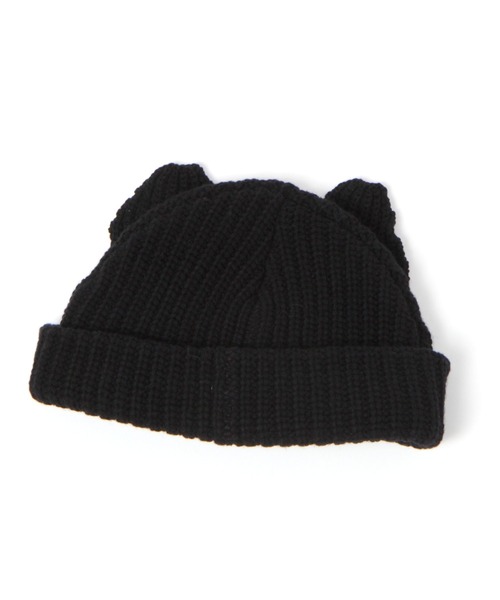 PBLIM(ページボーイリム)の「PBLIM/マンマルココラボネコミミニットボウ(ニットキャップ/ビーニー・レディース・ブラック/ライトベージュ・FREE)」の19枚目の写真