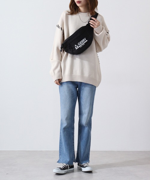 GERRY(ジェリー)の「GERRY プリントボディバッグ ウエストポーチ(ボディバッグ/ウエストポーチ・レディース・ブラック/ホワイト・FREE)」の16枚目の写真