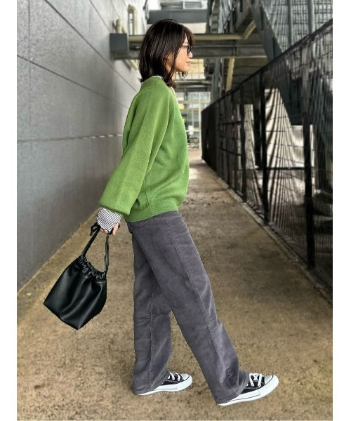 BACK NUMBER（バックナンバー）の「【BACK NUMBER】ワンポイントロゴプルオーバーニット（ニット/セーター・レディース・ワイン/グリーン・M/L）」の13枚目の写真