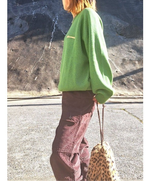 BACK NUMBER（バックナンバー）の「【BACK NUMBER】ワンポイントロゴプルオーバーニット（ニット/セーター・レディース・ワイン/グリーン・M/L）」の17枚目の写真