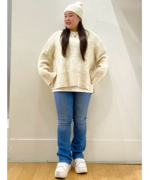 【超美品】WOKE EDGEニットセーター クリーム 超美品】WOKE EDGEニットセーター クリーム 超美品】WOKE EDGEニット