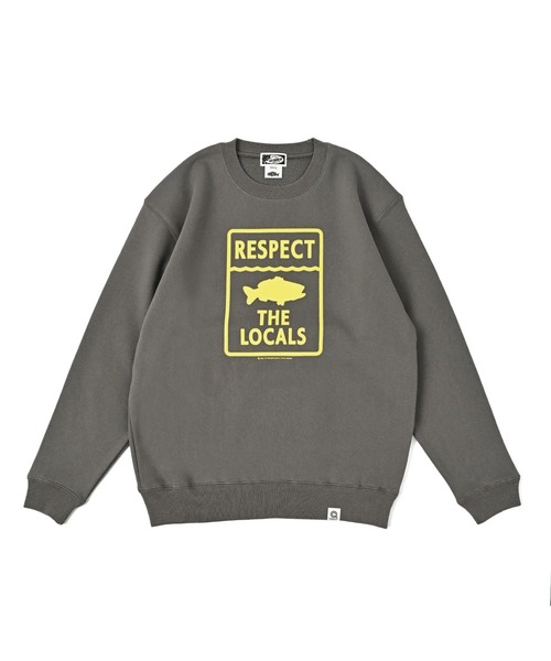 NOTHINKER(ノーシンカー)の「RESPECT THE LOCALS Crewneck Sweat(スウェット・メンズ・ネイビー/グレー系その他/バーガンディー・MEDIUM/LARGE/X-LARGE)」の1枚目の写真