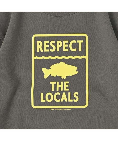 NOTHINKER(ノーシンカー)の「RESPECT THE LOCALS Crewneck Sweat(スウェット・メンズ・ネイビー/グレー系その他/バーガンディー・MEDIUM/LARGE/X-LARGE)」の9枚目の写真