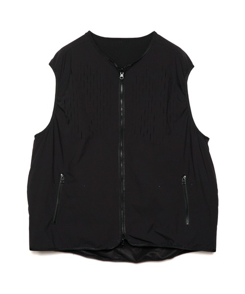 yoshiokubo(ヨシオクボ)の「yoshiokubo ヨシオクボ / RV CROSS LINE VEST リバーシブルクロスラインベスト / YKS24509(ベスト・メンズ・カーキ/ブラック・3)」の2枚目の写真