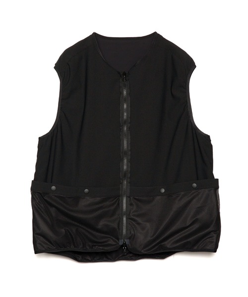 yoshiokubo(ヨシオクボ)の「yoshiokubo ヨシオクボ / RV CROSS LINE VEST リバーシブルクロスラインベスト / YKS24509(ベスト・メンズ・カーキ/ブラック・3)」の3枚目の写真