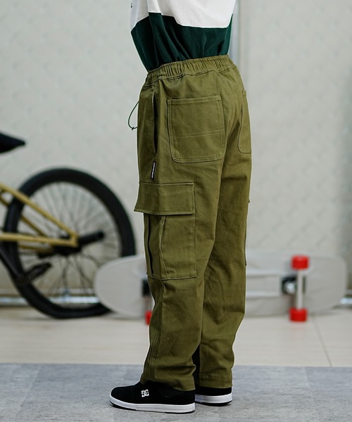 DC(ディーシー)の「DC/ディーシー キッズ ワイド カーゴ パンツ パンツ 親子コーデ スケートボード セットアップ YPT241503(カーゴパンツ・キッズ・インディゴブルー/オリーブ/ライトインディゴブルー・140cm/160cm/120cm/150cm/130cm)」の7枚目の写真