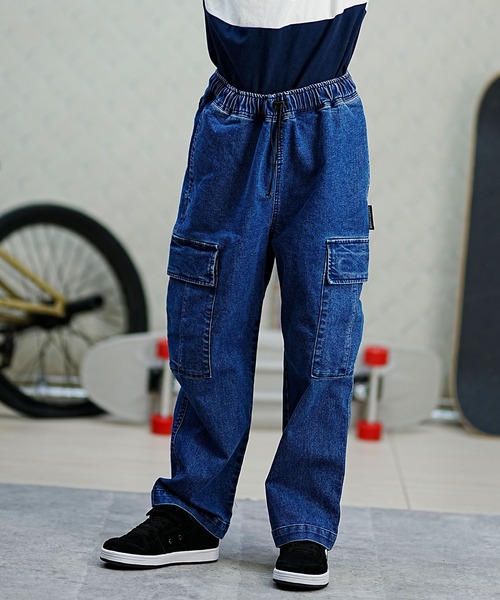 DC(ディーシー)の「DC/ディーシー キッズ ワイド カーゴ パンツ パンツ 親子コーデ スケートボード セットアップ YPT241503(カーゴパンツ・キッズ・インディゴブルー/オリーブ/ライトインディゴブルー・140cm/160cm/120cm/150cm/130cm)」の18枚目の写真