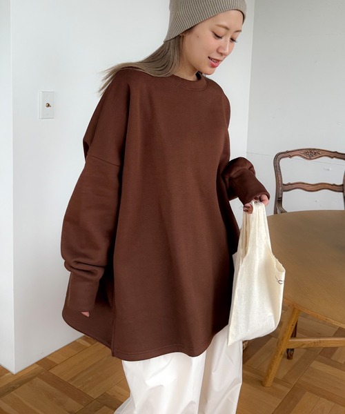 裏起毛ドルマンロンTee（Tシャツ/カットソー）｜PICHI（ピイチ）の