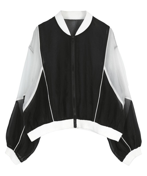 miette（ミエット）の「ボリュームシアーブルゾン（ブルゾン・レディース・ブラック/ライトブルー・FREE）」の17枚目の写真